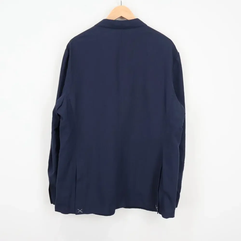 J.Crew Ludlow Slim Fit Unstructured Suit Jacket Irish Cotton Linen Navy 48L NWT